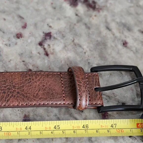 Brown Kermisant Leather Belt Classic design size 50 - Picture 4 of 12